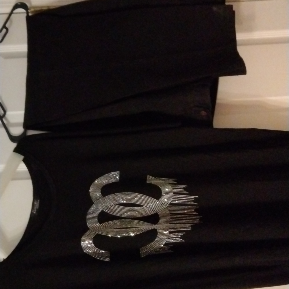 Kivensti High fashion Gucci Black Shirt 2X with Black 18 Average black Jean